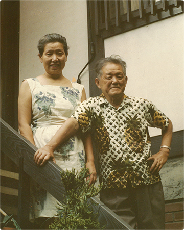 中村研一・富子夫妻のスナップ